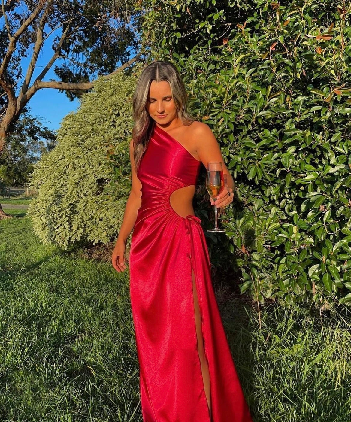 Sonya Moda Nour red maxi dress
