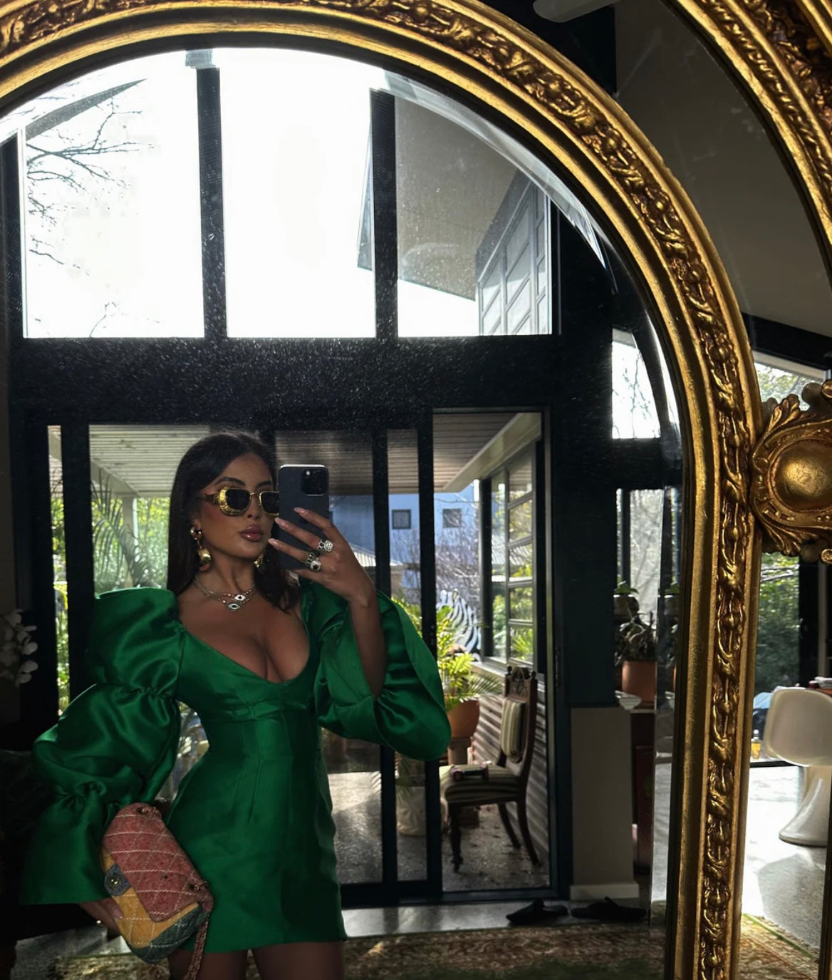 Khirzad Femme green Solaro dress