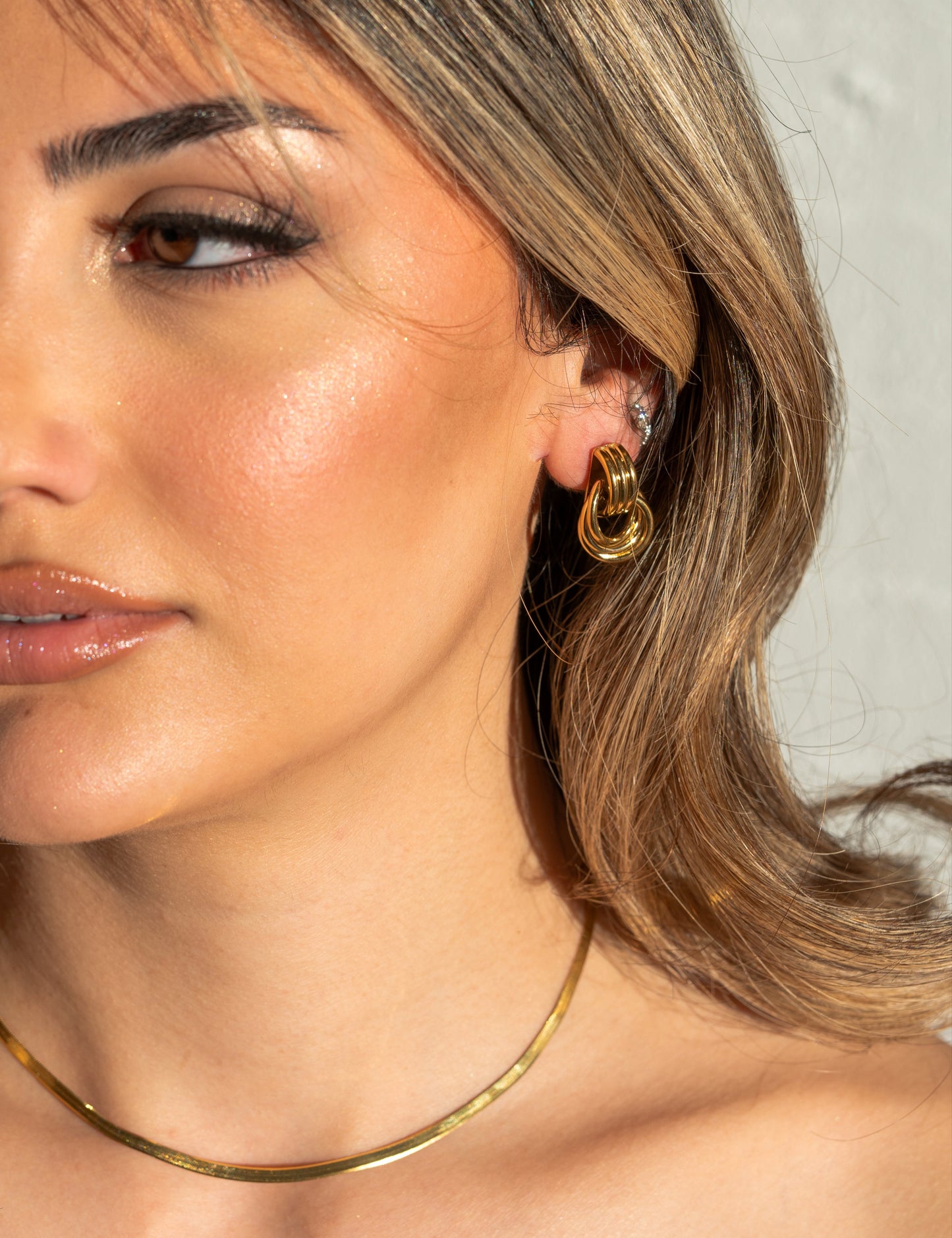Gold Knot Earrings