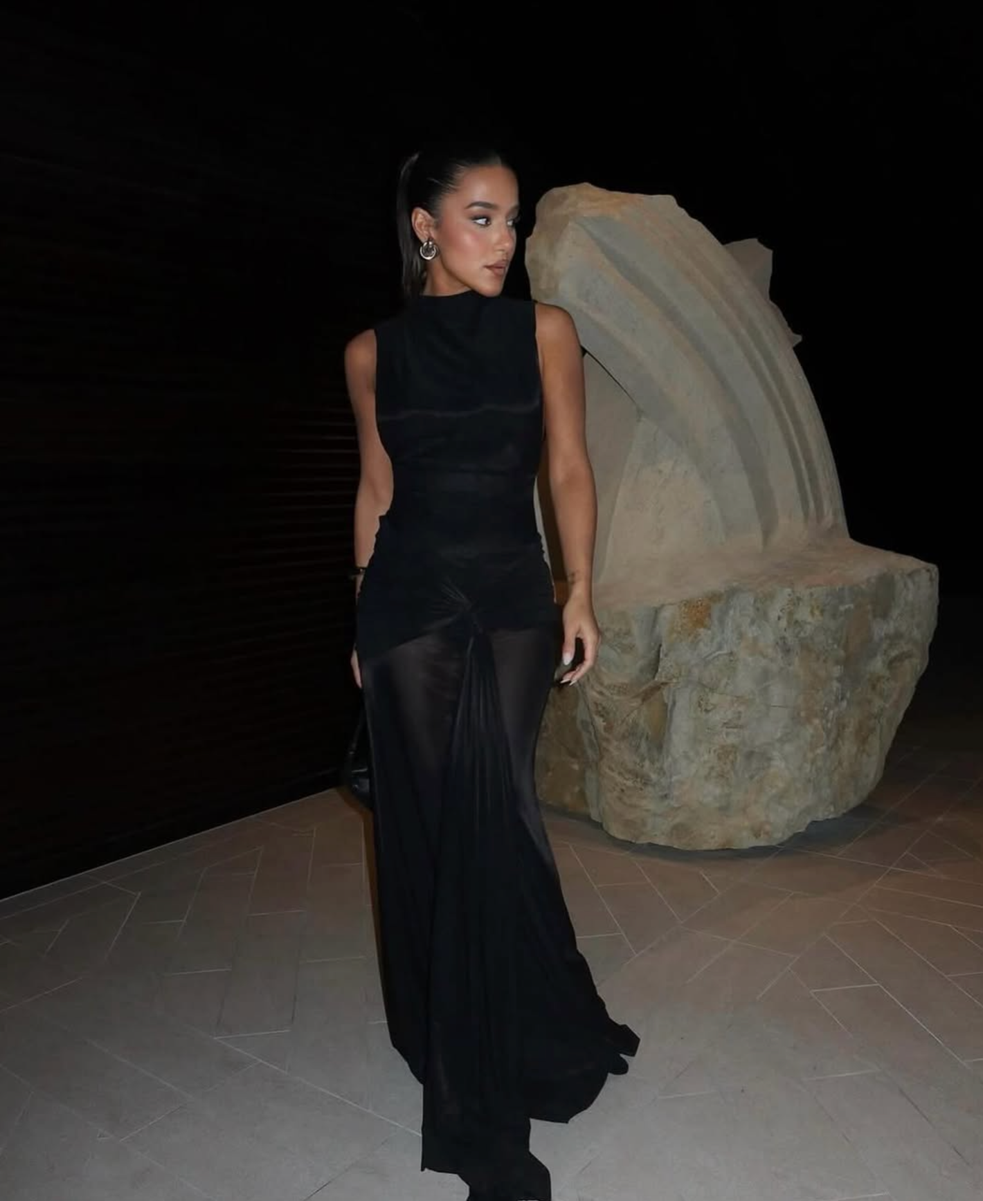 Effie Kats Roza maxi dress - black
