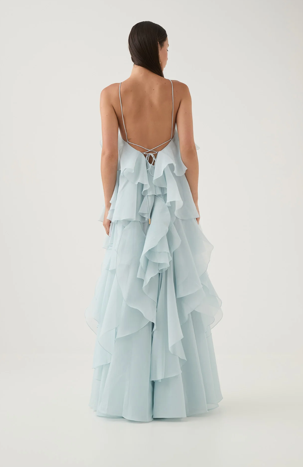 Aje Pandorea Layered Maxi Dress - blue