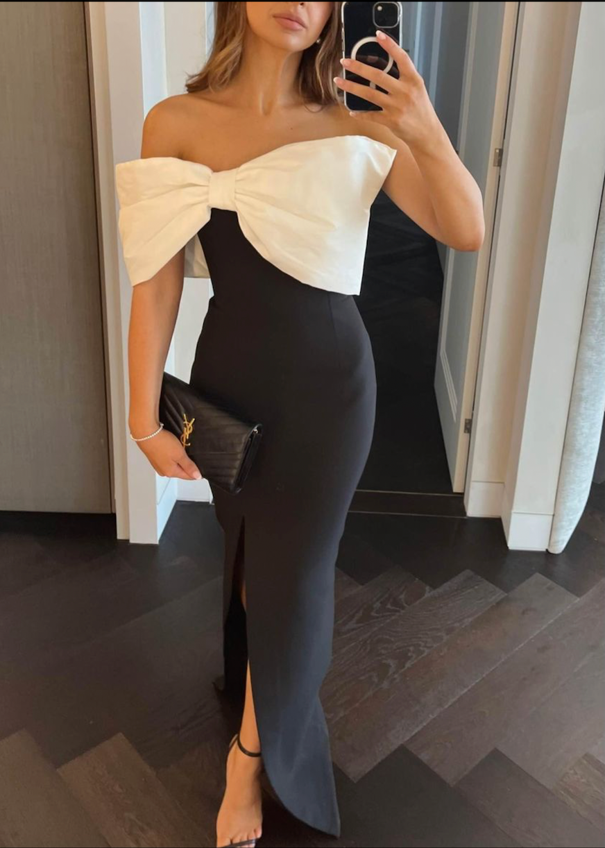 Rachel Gilbert Kace gown - Black/Ivory