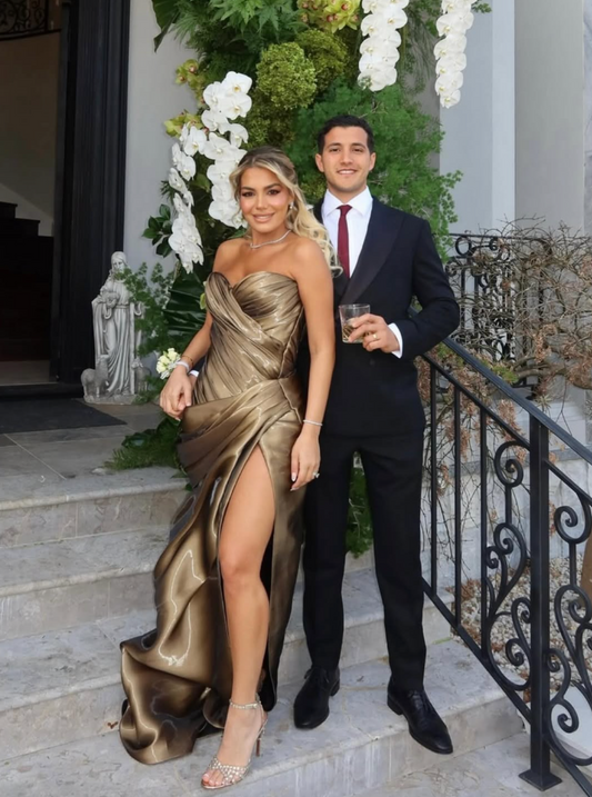 Bronze Statue corset gown